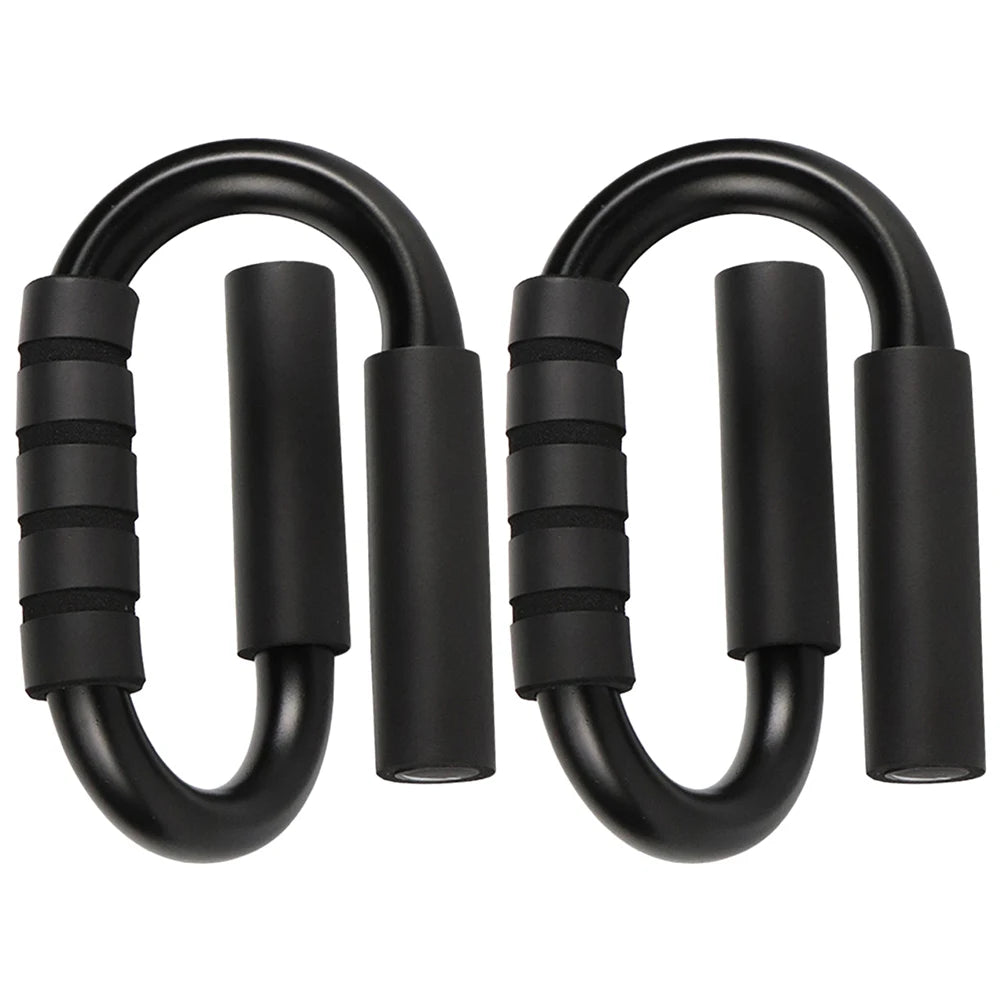 S Shape Push-up Stand Foam Handles Chest Fitness Equipment Anti Slip Home Fitness Chest Training Equipment