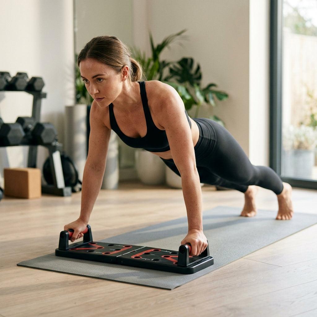 Foldable Push-Up Board with Adjustable Handles